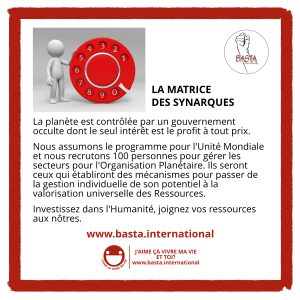 Matrice des synarques Basta International Matrice des synarques Basta International
